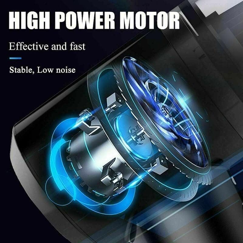 Eloxee 3IN1 Portable Car Vacuum Cleaner with Blower | USB Rechargeable Wireless Handheld Car Vacuum Cleaner Traveling, Camping Reusable,Portable,Rechargeable (3 in 1 CAR Vacuum)