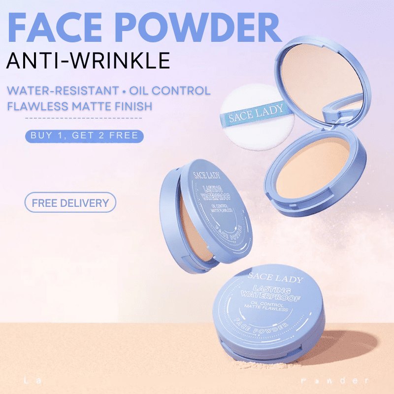 SLady Anti-Wrinkle & Oil-Control Face Powder [Buy 1, Get 2 Free] + Free Gifts