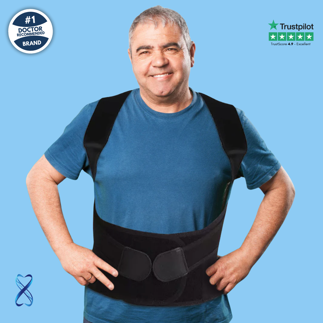 BackGuard Pro | Ultra-Durable Full Back Support Belt with Adjustable Suspenders